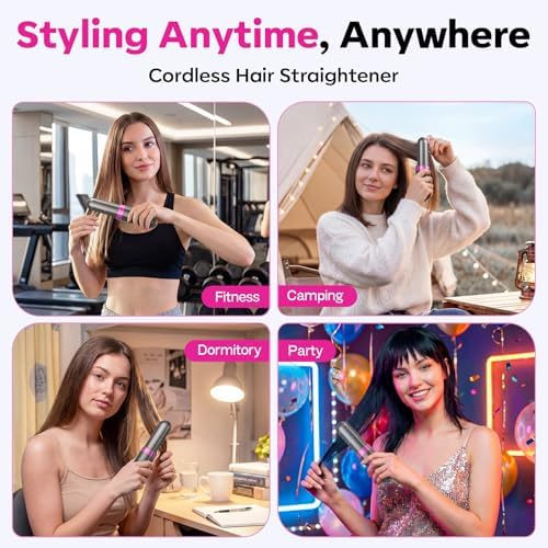 Go Brush Pro 2026 Upgraded Cordless Hair Straightener Brush for Women - Image 5
