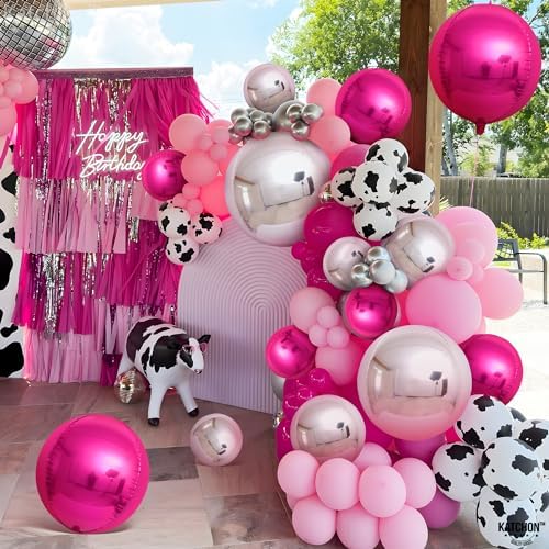 KatchOn Hot Pink and Silver Balloons - 22 Inch Pack of 14, Wedding Decor - Image 7