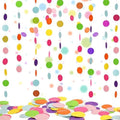 AhfuLife 3 Packs Colorful Polka Dot Garland, 35.4 Ft Polka Paper Circle String Banner with 99 Dots, Hanging Rainbow Dots Party Garlands Decor for Birthday Wedding Classroom Supplies by AhfuLife