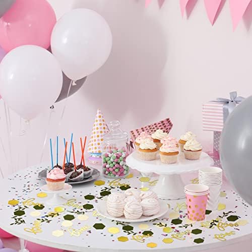 Minatee 400 Pcs Baby Shower Confetti Decorations Table Confetti Dots Gender Reveal Wedding Decor(Classic Color,Wedding Style) - Image 7