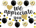 We Appreciate You Banner Thank You Appreciation Theme Party Decoration for Employee Doctor Nurse Parents Teacher Coworker Staff Hanging Garland Kit Balloons Bunting Office Supplies Photobooth Backdrop by AccuLess