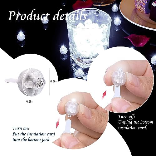 200pcs Balloon Lights Warm White&Cool White Mini Led Lights Round Long Standby Time Multicolor Ball Lamps Paper Lantern Balloon Liamps for Birthday Party Christmas Halloween Decoration - Image 2