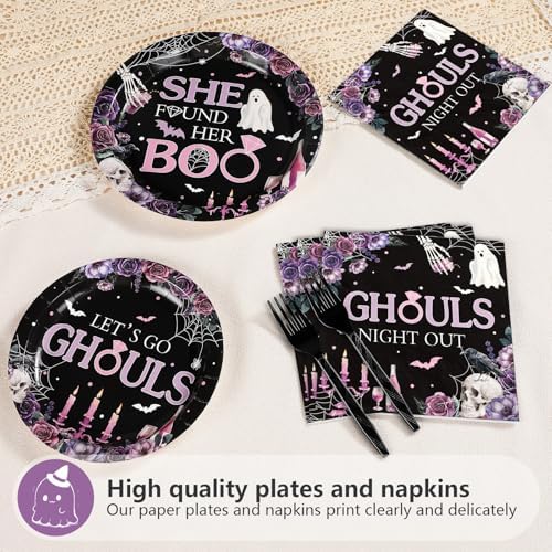 Grencian 96Pcs Halloween Ghouls Bachelorette Party Decorations, Serve 24 - Image 4
