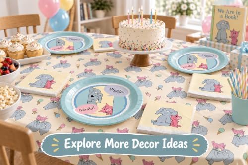 Piggie and Gerald Birthday Decorations Elephant Party Supplies (42 Pc Set) - Image 6