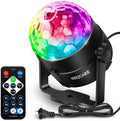 NEQUARE Disco Ball Party Lights 1-Pack, Sound Activated Strobe with Remote by ENJOYEVERYMOMENT