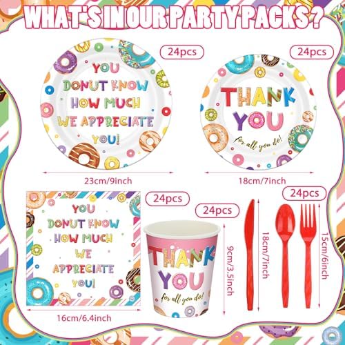 168 You Donut Know How Much We Appreciate Party Decor Serve 24 - Image 2