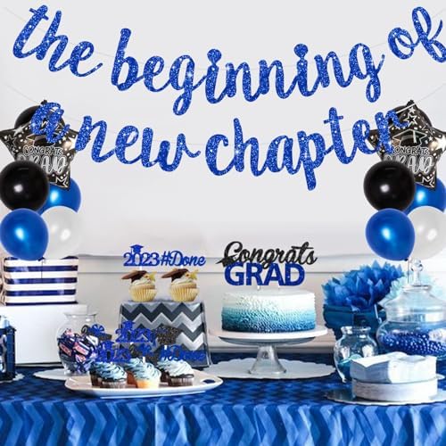 BEISHIDA Blue Pre-Strung Glitter The Beginning of A New Chapter Banner - Image 6