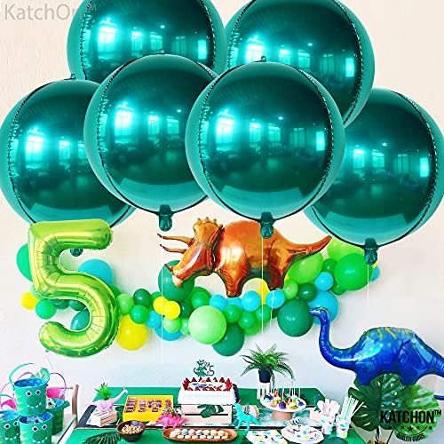 KatchOn Emerald Green Balloons - 22 Inch, Pack of 6 - Image 3