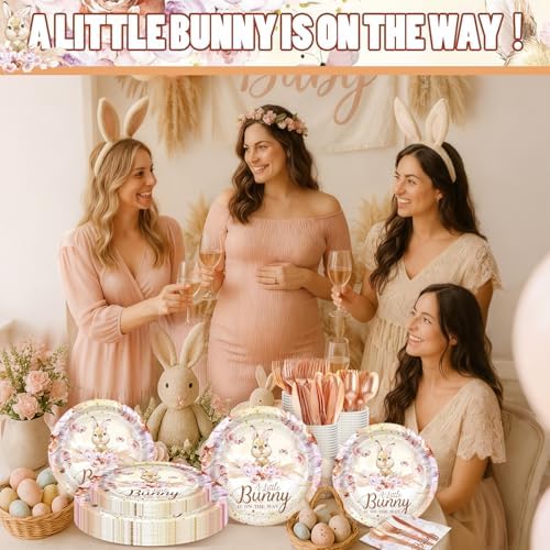 168 Bunny Baby Shower Decorations A Little Bunny Is on The Way - Image 6