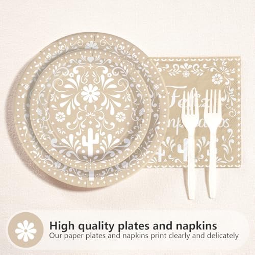 96 Pcs Talavera Birthday Cielito Lindo Mexican Party Decorations, Serves 24 - Image 2