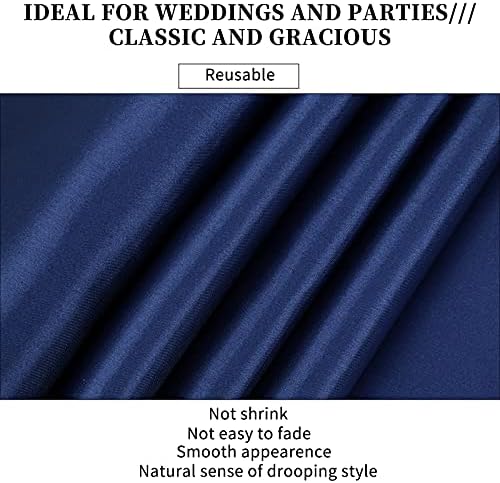 20-Pack Navy Blue 12 x 108 inches Long Premium Satin Table Runner - Image 4