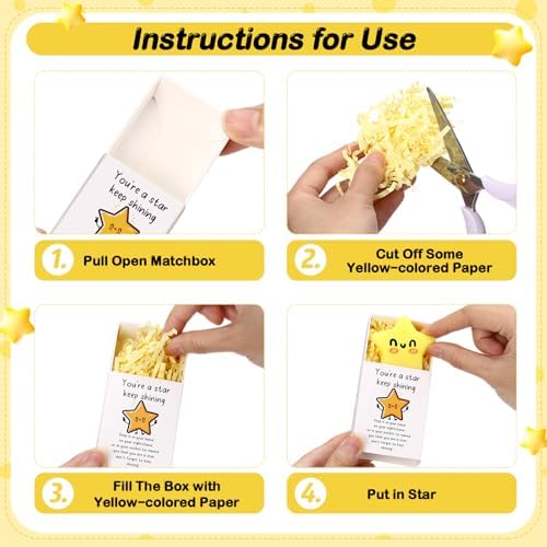48 Sets Star Party Favors with Boxes Positive Gifts - Image 3