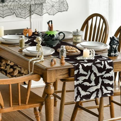 Artoid Mode 210 GSM Halloween Table Runner Home Party Decor 13x72 Inch - Image 4