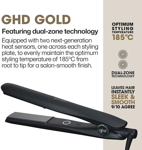 ghd Gold Styler 1" Flat Iron Hair Straightener, Black - Image 2