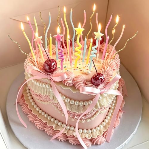 24Pcs Fancy Birthday Candles for Birthday Decorations - Image 3