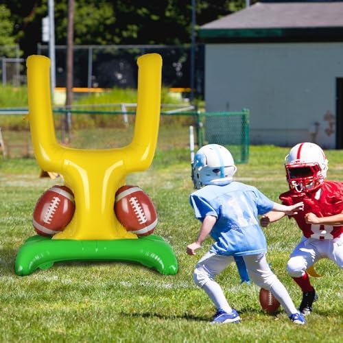 Football Party Supplies Kit - Touchdown Letter Balloon, Goal Post & Football Shaped Foil Balloons, Round 'Touchdown!' Foil Balloons, and Banner for Birthday, Game day, Tailgate Party Decorations - Image 4