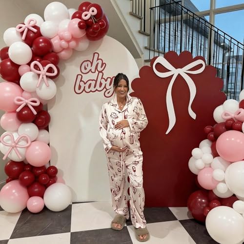 Pink Red Balloon Arch Kit, Cherry Birthday Valentine Decor - Image 2