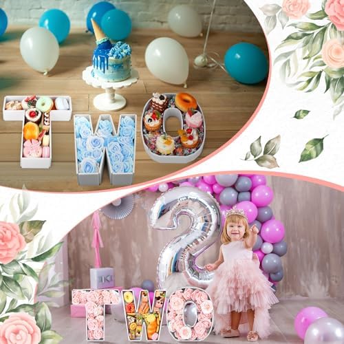 Rossesay 3 Pcs Charcuterie Letters 12 Inch Fillable Food Tray for Party - Image 3