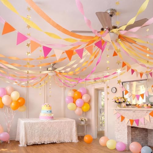 Frienda 14 Pcs Sunset Colors Party Decorations Set for Fancy Birthday Party - Image 4
