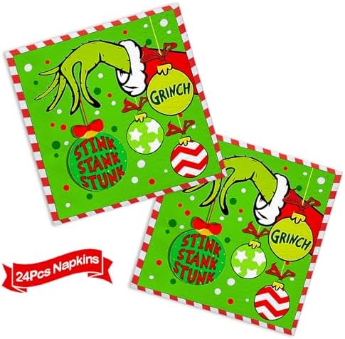 122Pcs Christmas Party Decorations Merry Christmas Party Supplies Tableware Set with Banner Plates Napkins Cups Tablecloth Forks Serve 24 - Image 7