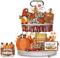 Quimoy 19 Pcs Fall Tiered Tray Decor by Quimoy