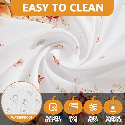 Siilues Fall Tablecloth Square 60x60 Inch Thanksgiving Home Party Decor - Image 4