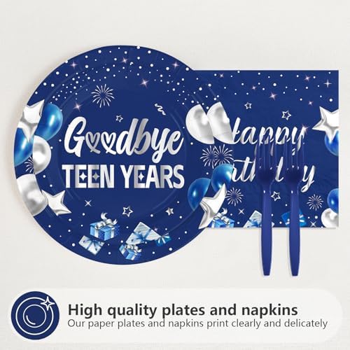 96Pcs 20th Birthday Party Decorations Serves 24 - Image 2