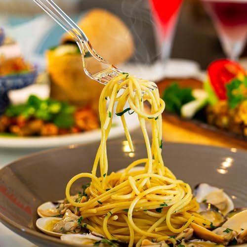 Dealusy 360 Count Extra Heavy Duty Clear Plastic Forks Disposable - Image 5