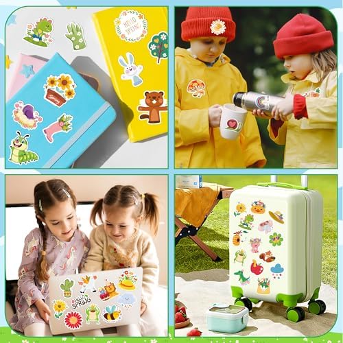 OHOME Spring Stickers | 100 PCS Flowers Stickers for Kids - Vinyl Spring Games Toys Gifts Party Favors Supplies - Kids Crafts Accessories Treats Bulk for Classroom - Image 4