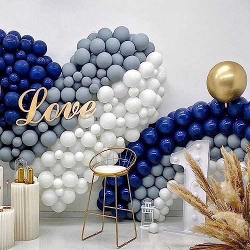 412pcs Navy Blue Balloons Garland Arch Kit 18 12 10 5 Inch Different Sizes Latex Balloons for Shower Christmas Birthday Festival Happy Blue Theme AnniversaryWedding Jungle Safari Decorations - Image 7