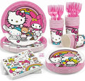 Hello Kitty Birthday Decorations Party - Plates and Napkins, Cups, Forks by Unique