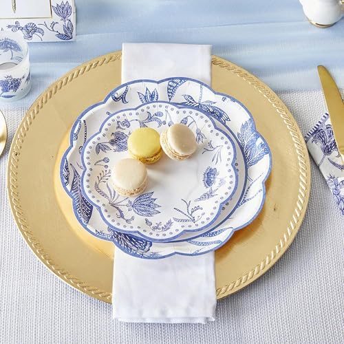Kate Aspen Blue Willow Paper Plate and Napkin Set - Elegant Disposable Plates for Weddings, Something Blue Before I Do Bridal Shower Decorations, Baby Shower Plates, Tea Party Supplies - 62 Piece - Image 4