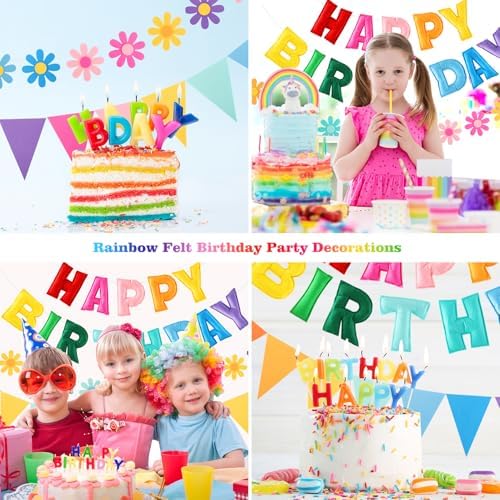 YEOCU Happy Birthday Decorations, No DIY, Pre-Strung 3D Banner - Image 6