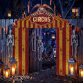 Peryiter 3 Pcs Halloween Door Decorations Spooky Circus Porch Banner by Peryiter