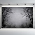 Misty Forest Backdrop for Halloween Party Dark Foggy Sky Creepy Forest Branches Scary Movies Horror Photography Background Photo Booth Studio Props 15x10ft by CRTPODHomeDecor