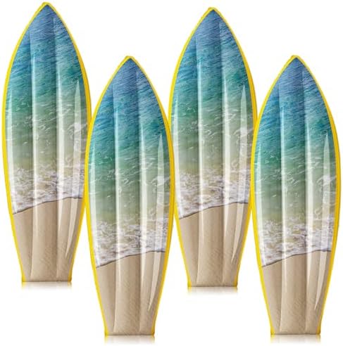 JellyArch 4 Pcs Ocean Waves Inflatable Surf Board 36 in Luau Party Decor by JellyArch