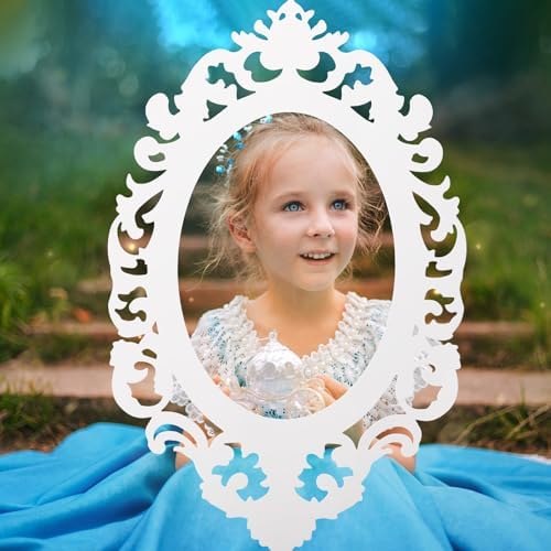 Aurelema Snowflake Princess Mirror Photo Booth Props 15 x 23 Inches - Image 6