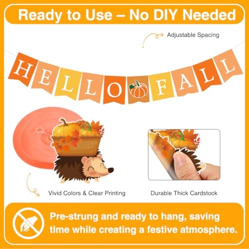BISWITER fall decorations banner - Image 5