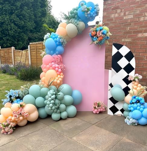 Dusty Green Purple Pink Balloon Arch Kit Fairy Wonderland Birthday Party Decorations Fairy Balloon Garland Dusty Green Pastel Pink Lavender Purple Balloons for Girls Fairytale Tea Party Supplies - Image 4