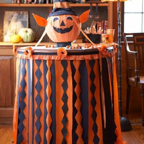 PartyWoo Orange Crepe Paper Streamers 10 Rolls 820 ft Pack of Orange Crepe Paper for Graduation Halloween Thanksgiving Birthday Party Decorations (1.8 Inch x 82 Ft/Roll), Orange-80 - Image 4