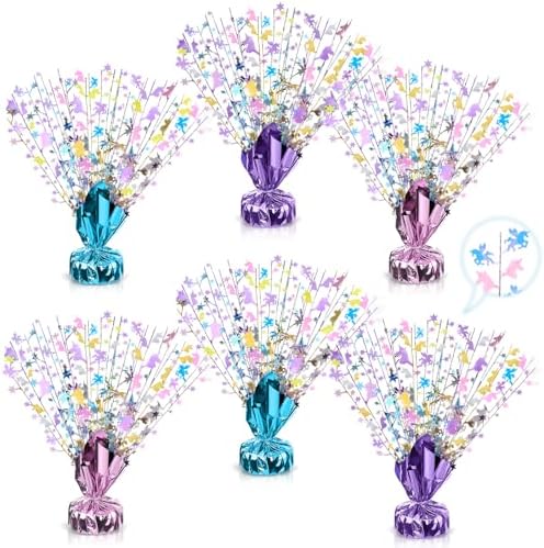 6 Pcs Unicorn Table Decorations Rainbow Table Centerpieces by CraftyDream