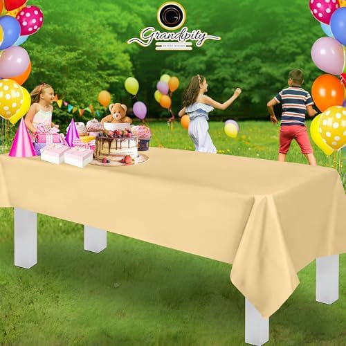 Grandipity Plastic Table Cloth Disposable 12 Pack 54” x 108” Rectangle - Image 6
