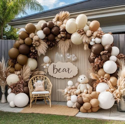 Brown Nude Balloon Arch Kit Double Stuffed Neutral White Sand Balloon Garland Latex Coffee Tan Cream Balloons for Bear Baby Shower Birthday Neutral Wedding Bridal Shower Boho Fall Party Decor by DOUBLELAYERBALLOON