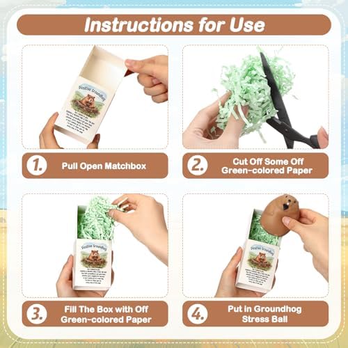 12 Sets Positive Gifts Groundhog Figurine with Support Boxes - Image 3