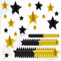 70 Pcs Black and Gold Star Centerpieces Black and Gold Party Birthday Decorations 3D 2025 Graduation Table Decor 3 Sizes 8" 5" 3" Red Carpet Film Show Theme Engagement Anniversary Supplies by MISAKTEAM