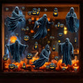Halloween Window Clings Decorations Ghost Pumpkin Window Stickers Static Spooky Glass Window Sticker Decals for Home Office Classroom Party Haunted House Seasonal Decor 2 Sheets by Unknown