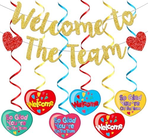 Welcome To The Team Banner Welcome Decorations Welcome Banner for Office by Yavxzvbw