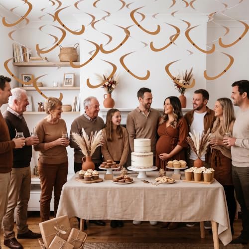 BEISHIDA 30Pcs Coffee Hanging Swirls for Birthday Baby Shower Decorations - Image 4