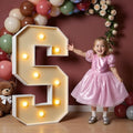 imprsv Marquee Light Up Letter S, Art Craft Kit for Party Decorations, 3FT White Foam Board Decor, Baby Shower, Wedding, Engagement Decorations by Letsmakeitimpressive