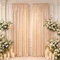 ShinyBeauty Champagne Sequin Backdrop 2 Panels 4x7FT Sequin Curtains by ShinyBeauty